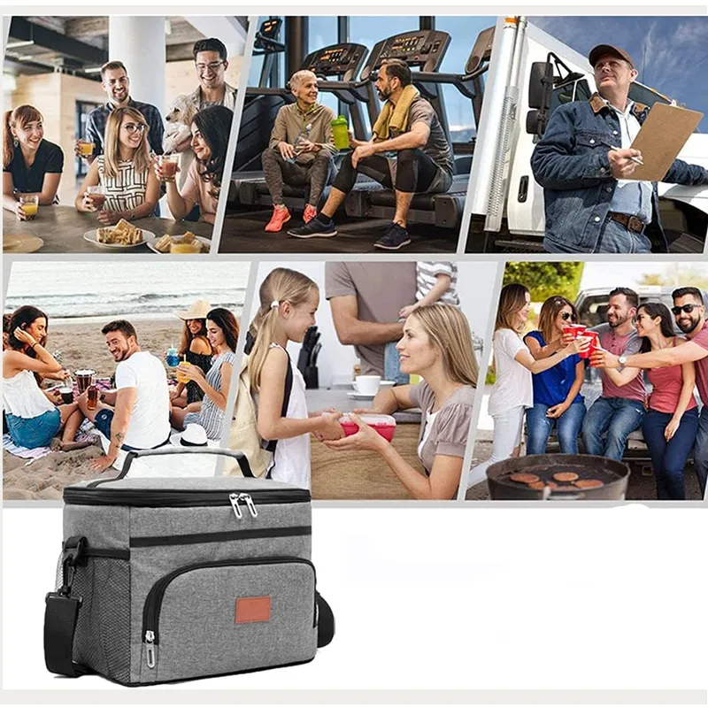 15L Insulated Thermal Cooler Lunch Bag- Wb- 62