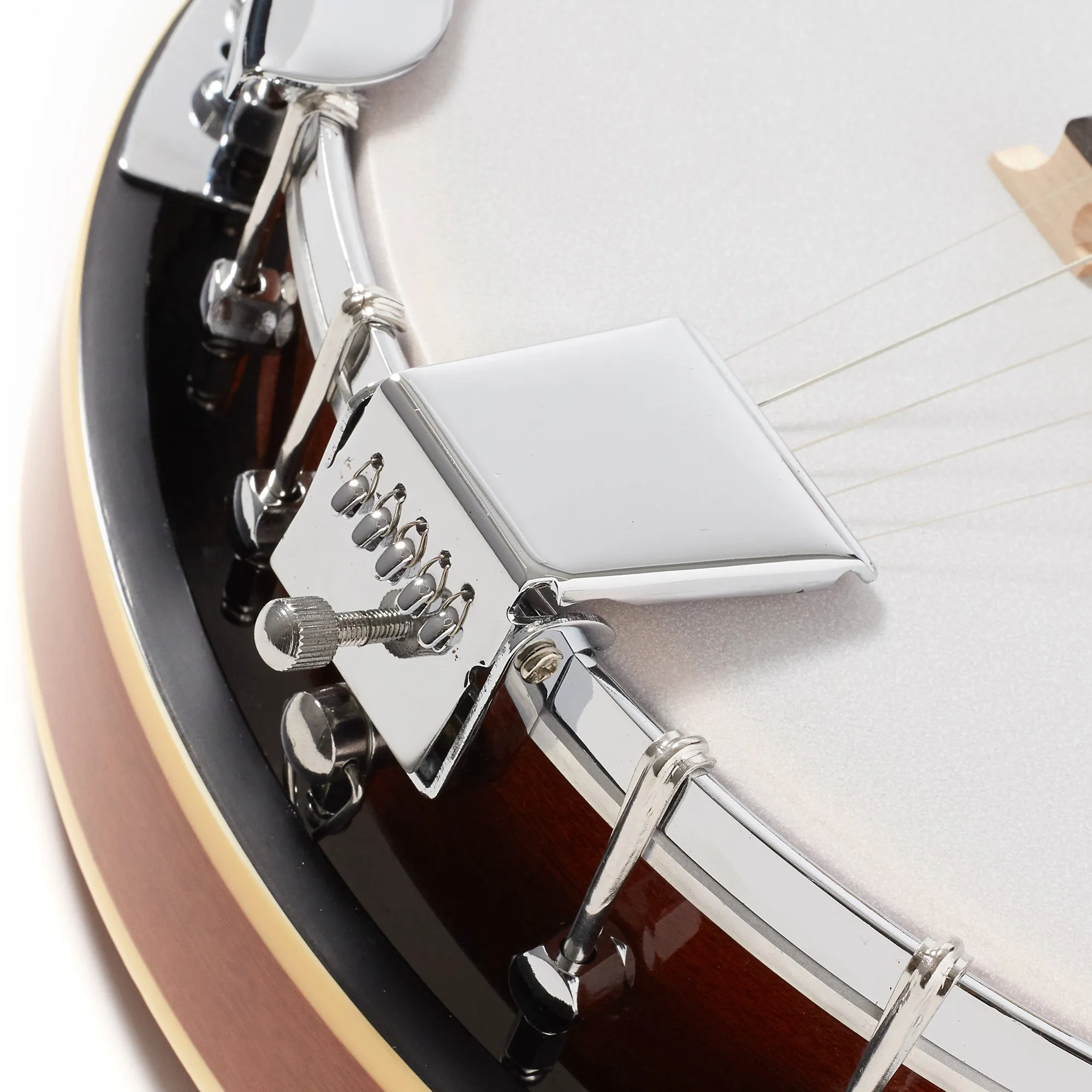 5-String Banjo 24 Bracket with Closed Solid Back and Geared 5th Tuner