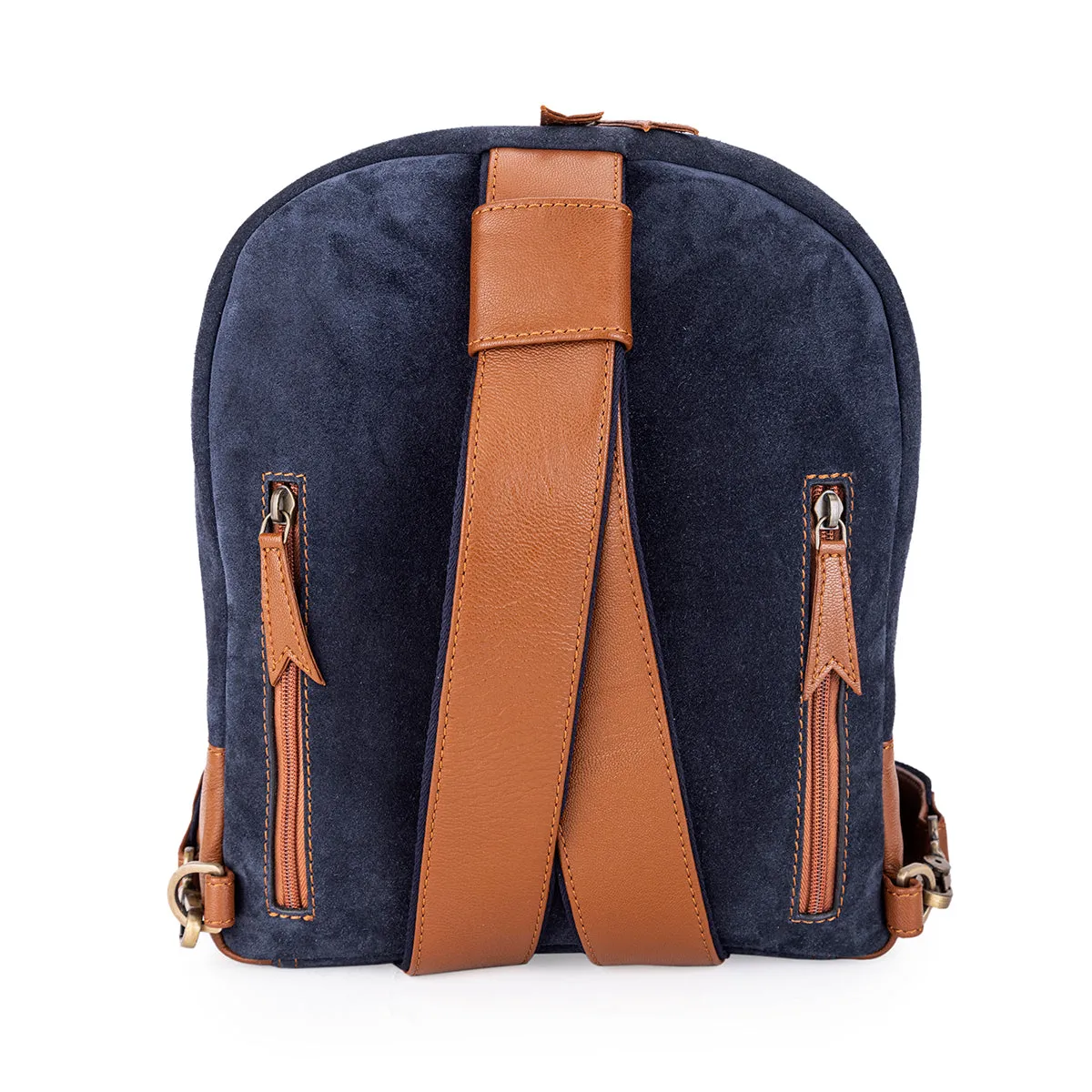 Abelardo Multi Blue/Brown Backpack Bag