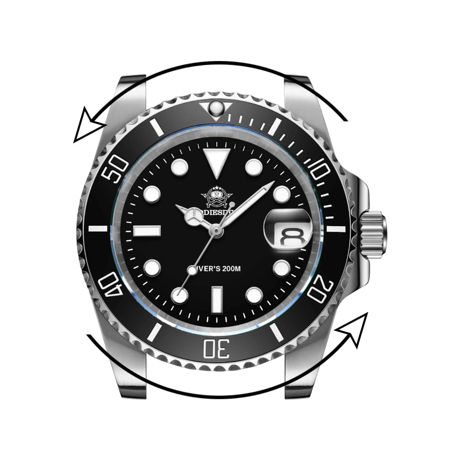 ADDIESDIVE Sub Quartz Watch Diver's 200M （H3QZ）