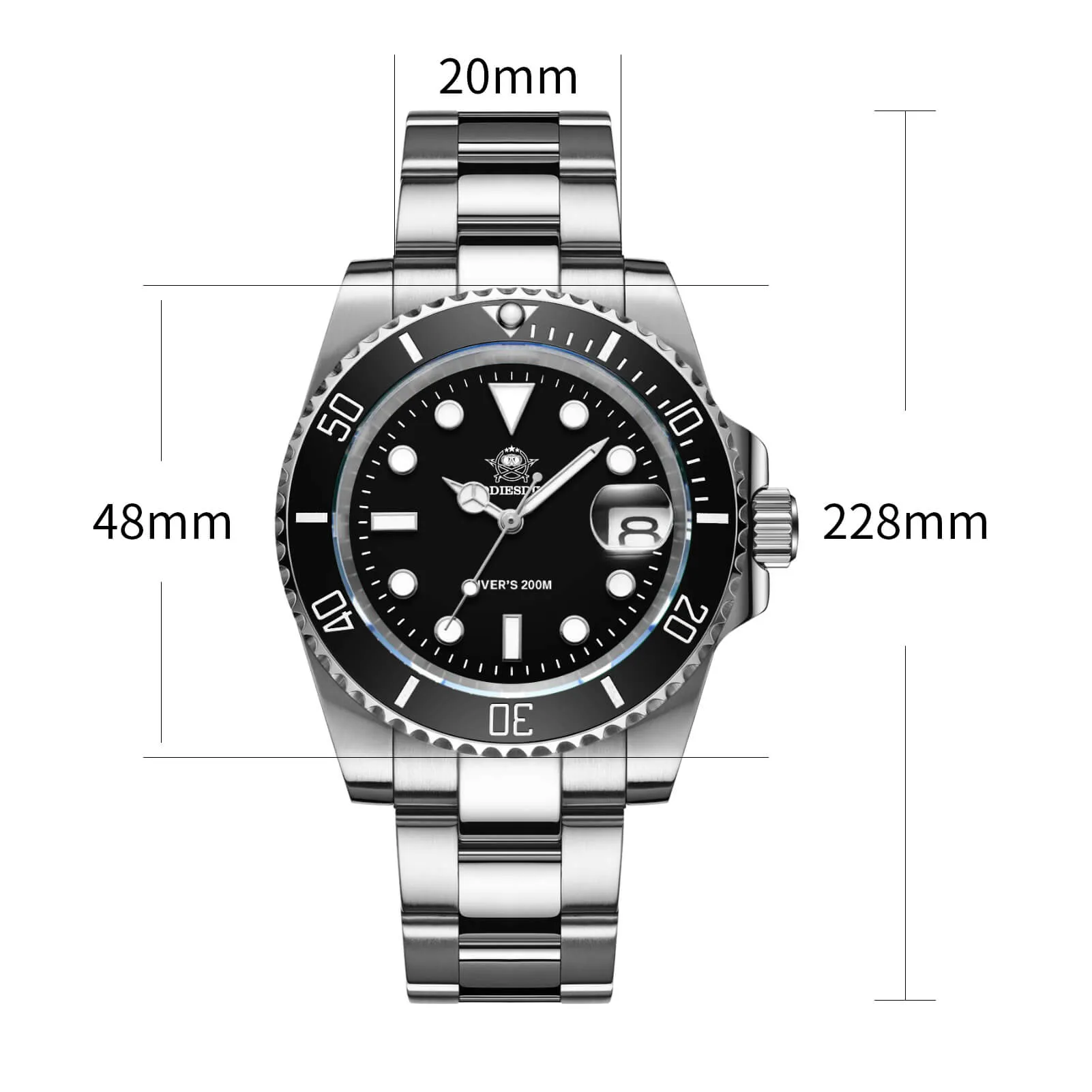 ADDIESDIVE Sub Quartz Watch Diver's 200M （H3QZ）