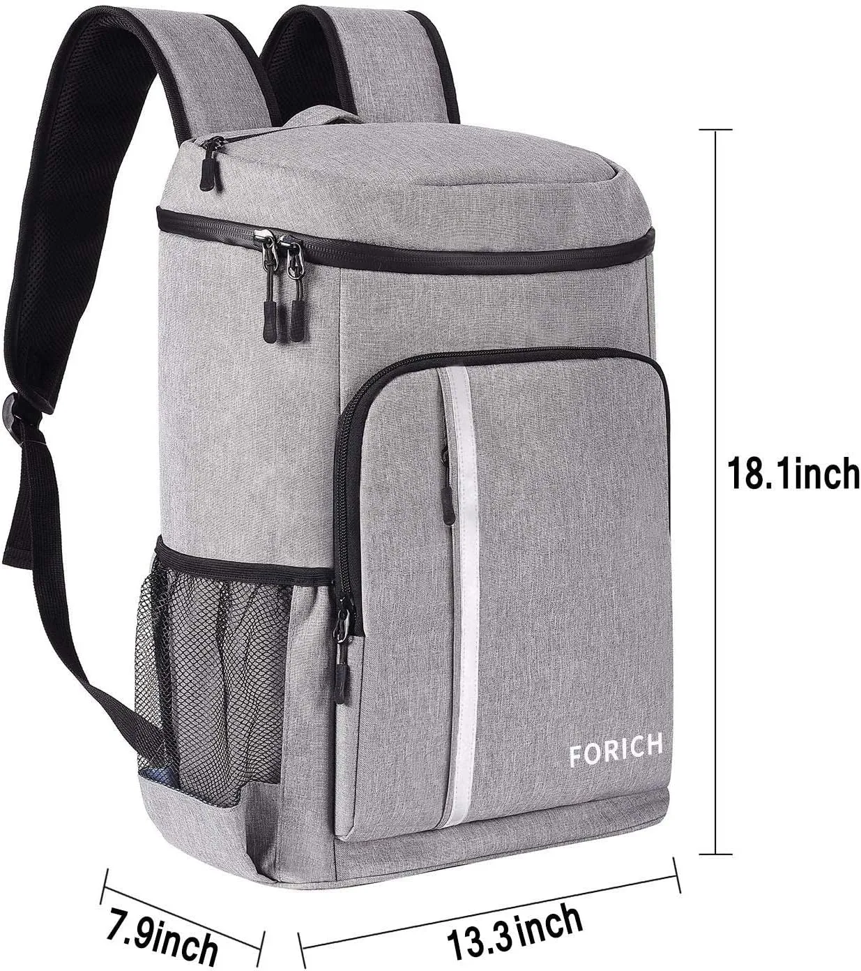 Backpack Cooler Leakproof Insulated Waterproof Cooler Bag, Lightweight Soft Beach Cooler Backpack Picnics Camping Hiking, Holds 30 Cans