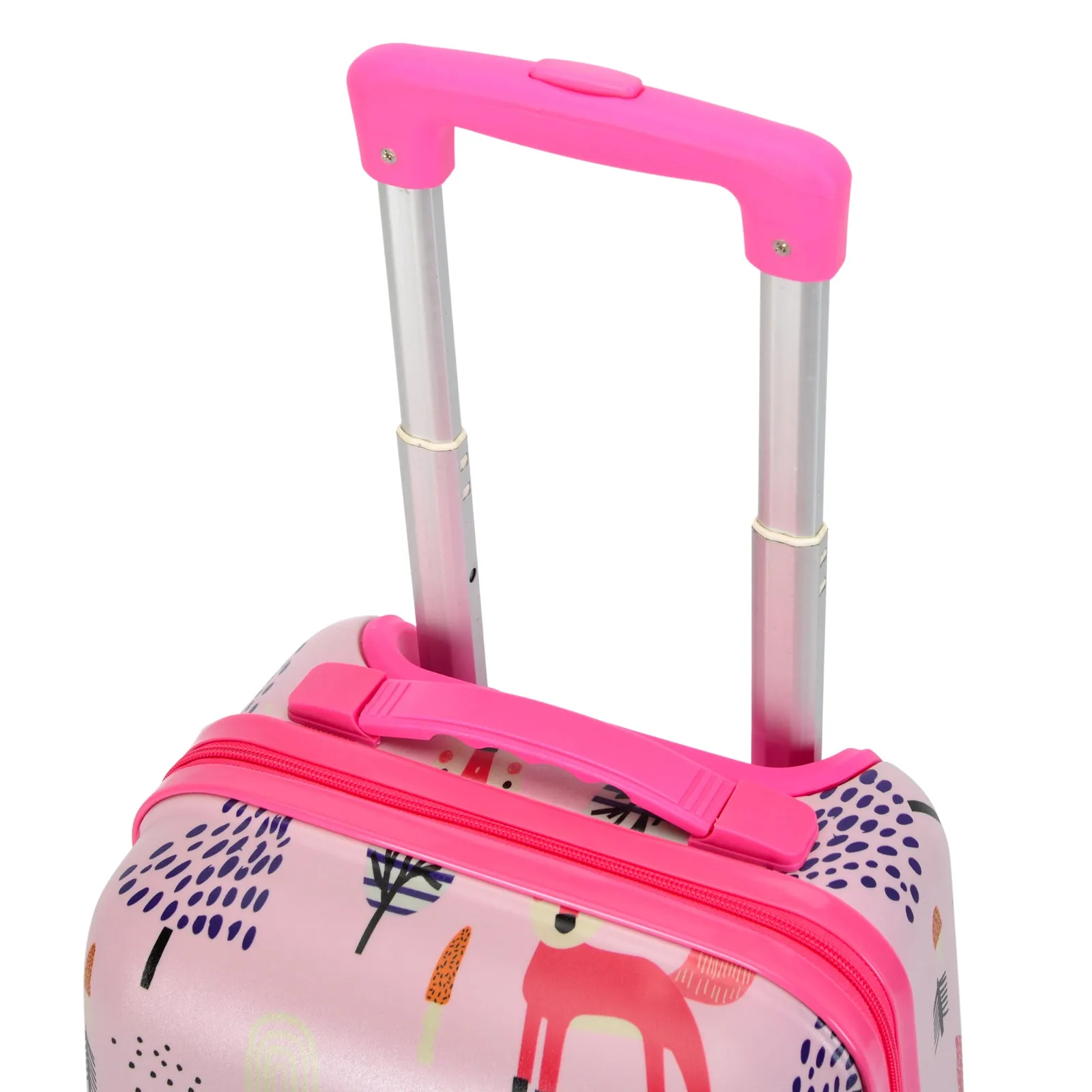 BONTOUR 2 pcs kids' luggage set, backpack   trolley, scratch-resistant (fox)