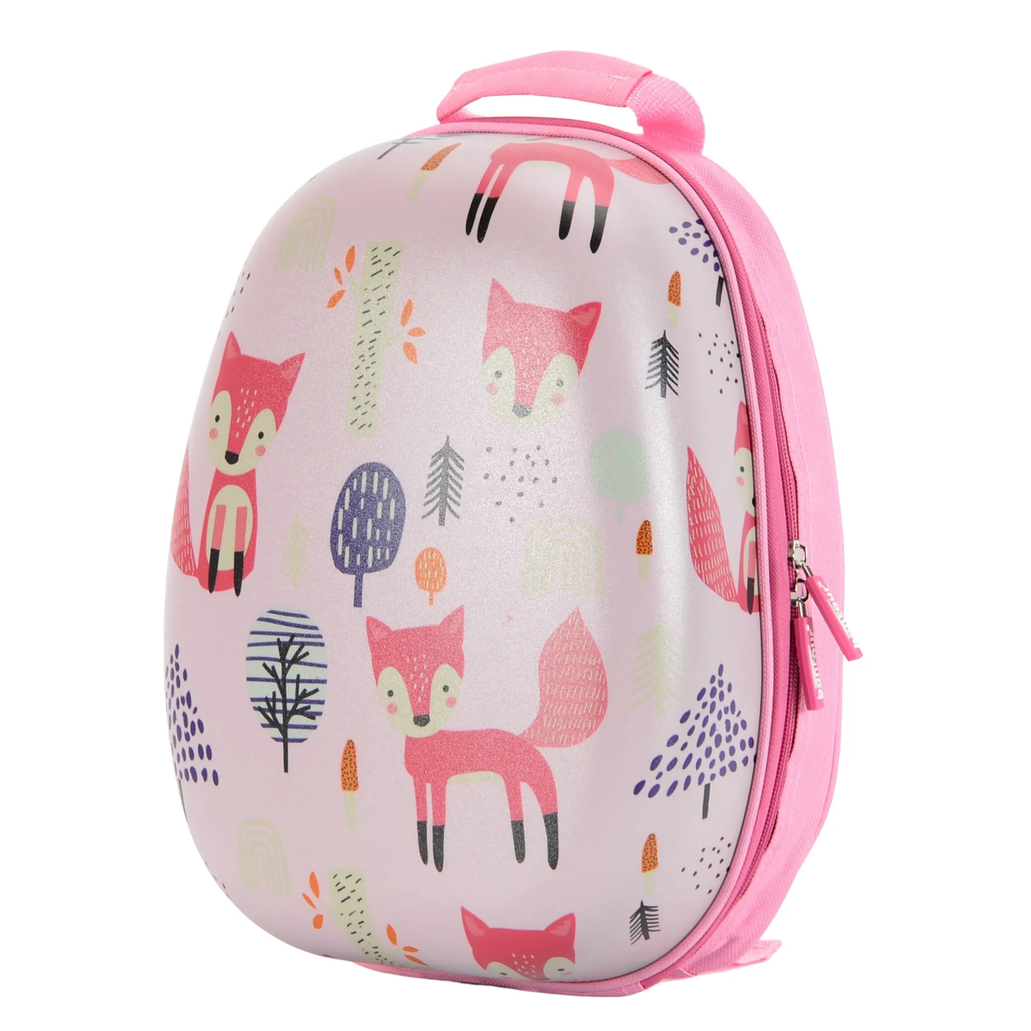 BONTOUR 2 pcs kids' luggage set, backpack   trolley, scratch-resistant (fox)