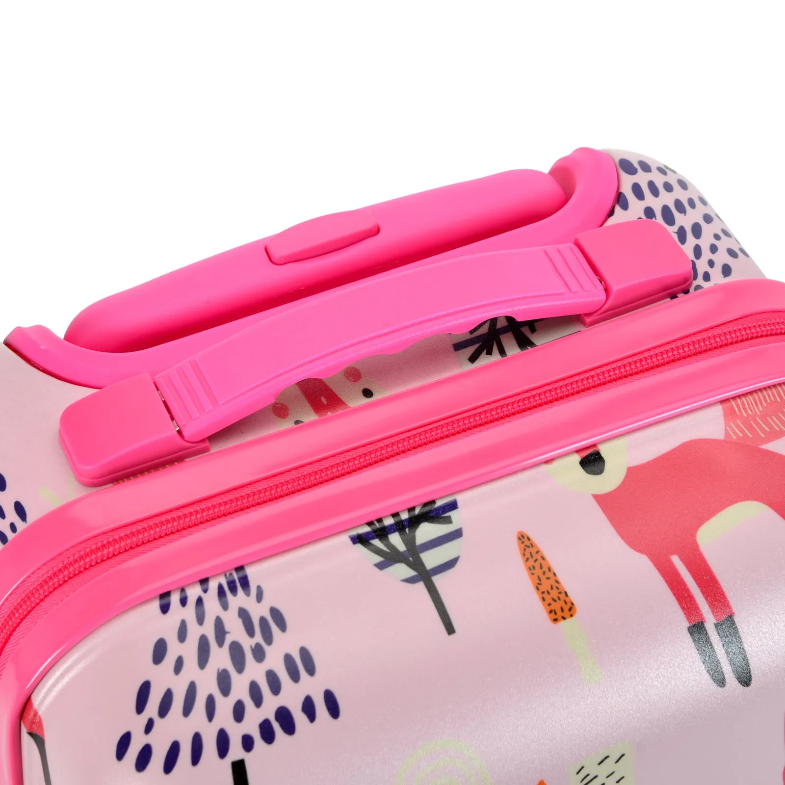 BONTOUR 2 pcs kids' luggage set, backpack   trolley, scratch-resistant (fox)
