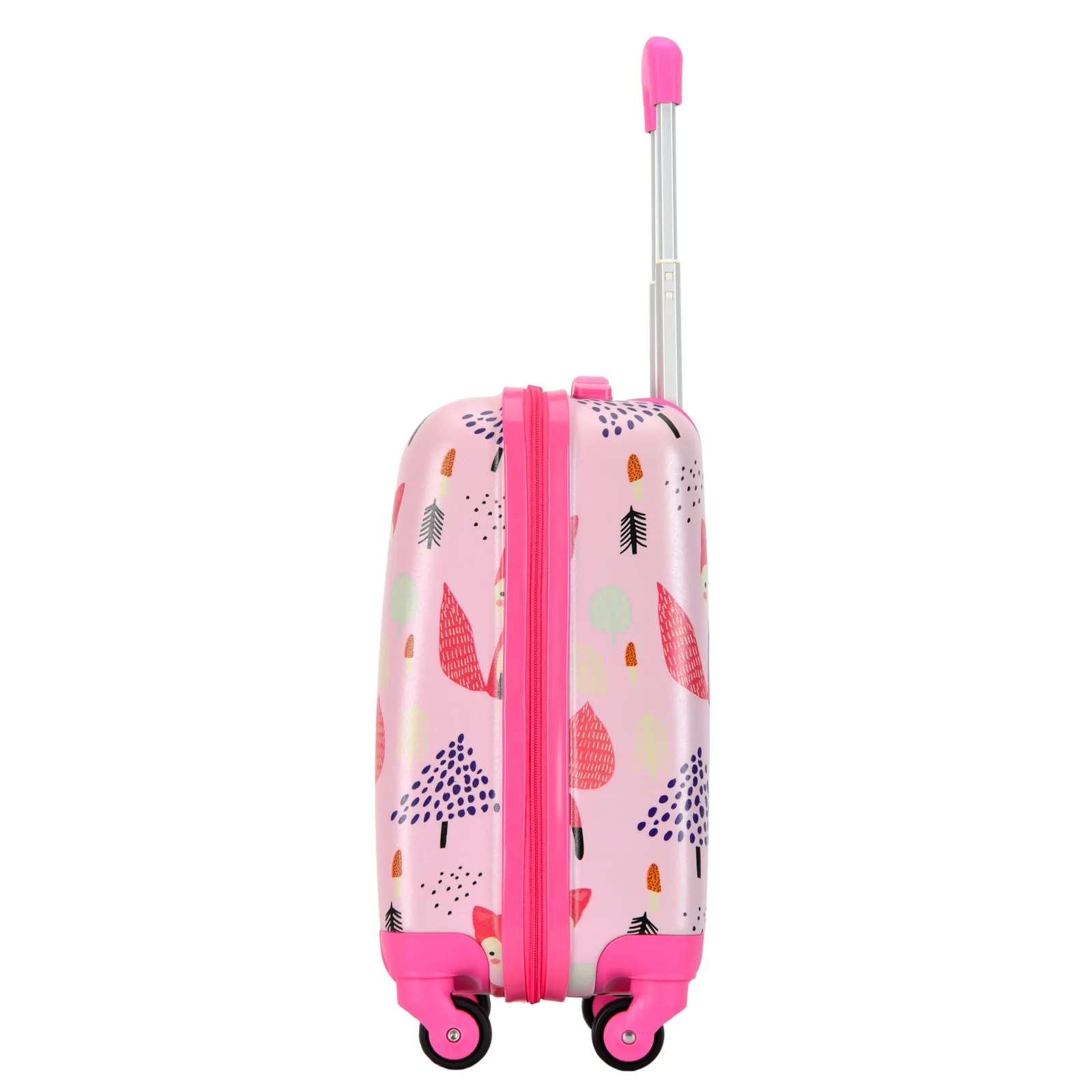 BONTOUR 2 pcs kids' luggage set, backpack   trolley, scratch-resistant (fox)