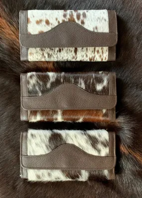 Brown Cowhide Bifold Wallet