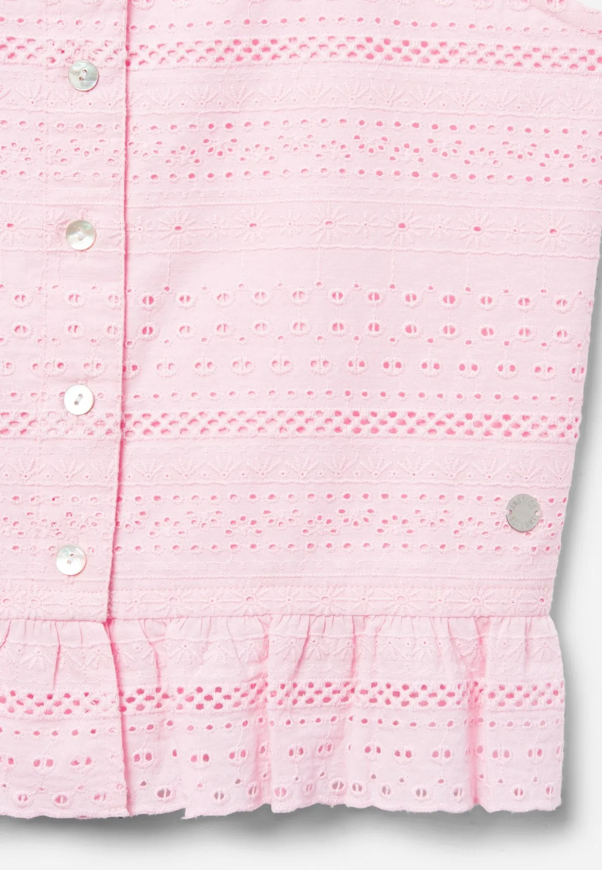 Eyelet Button-Up Tank