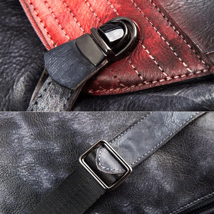 Fashion Leather Ladies Genunie Leather Backpack Purse Book Bags for Women
