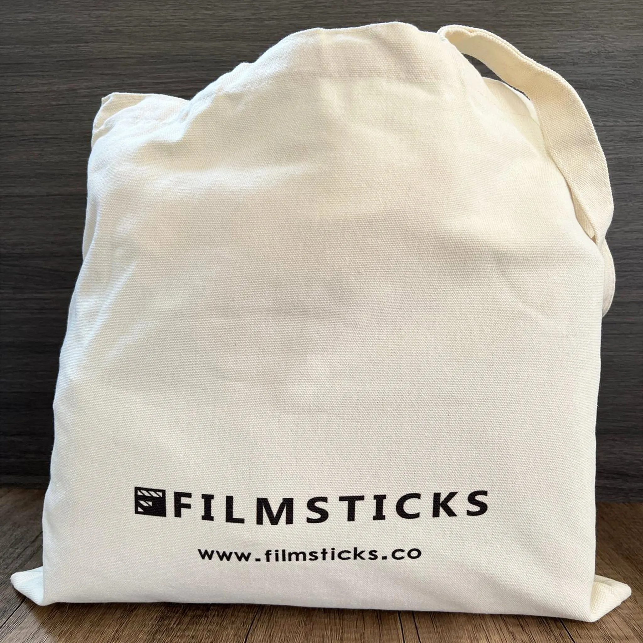 Filmsticks Clapper Head Tote Bag with Longer Carry Straps - Beige