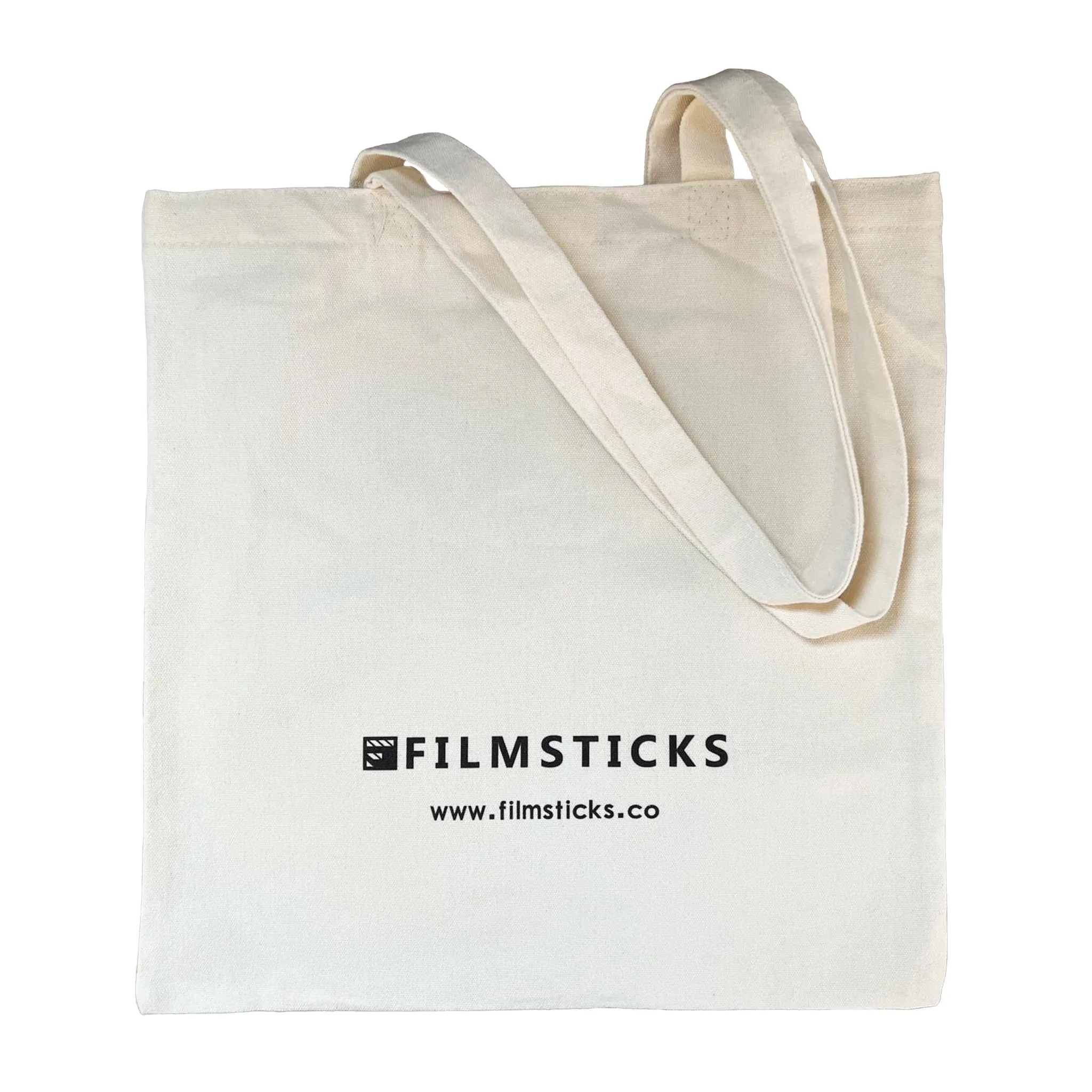 Filmsticks Clapper Head Tote Bag with Longer Carry Straps - Beige