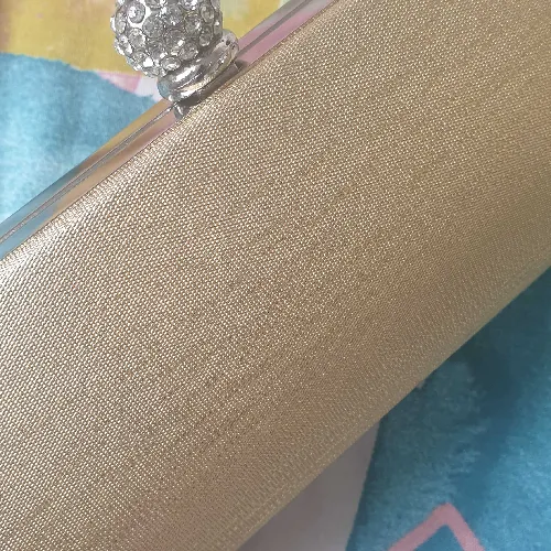Gold-coloured Clutch Bag
