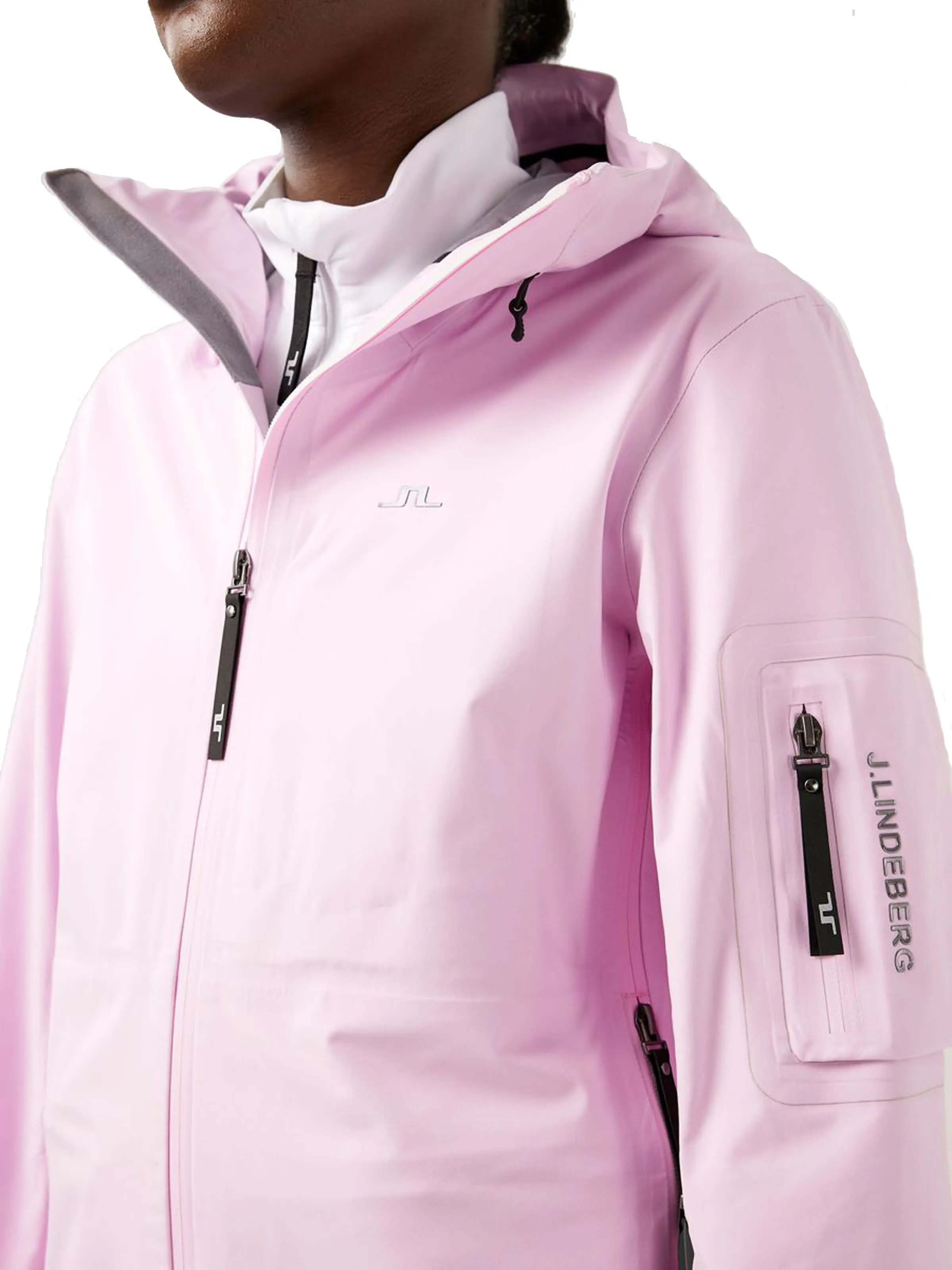 J.Lindeberg Women&#x27;s Aerial Shell Jacket Pink Lavender | Buy J.Lindeberg Women&#x27;s Aerial Shell Jacket Pink Lavender here | Outnorth