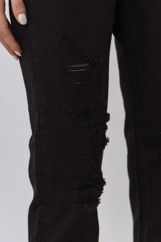Jocelyn Destroyed High Waist Jean