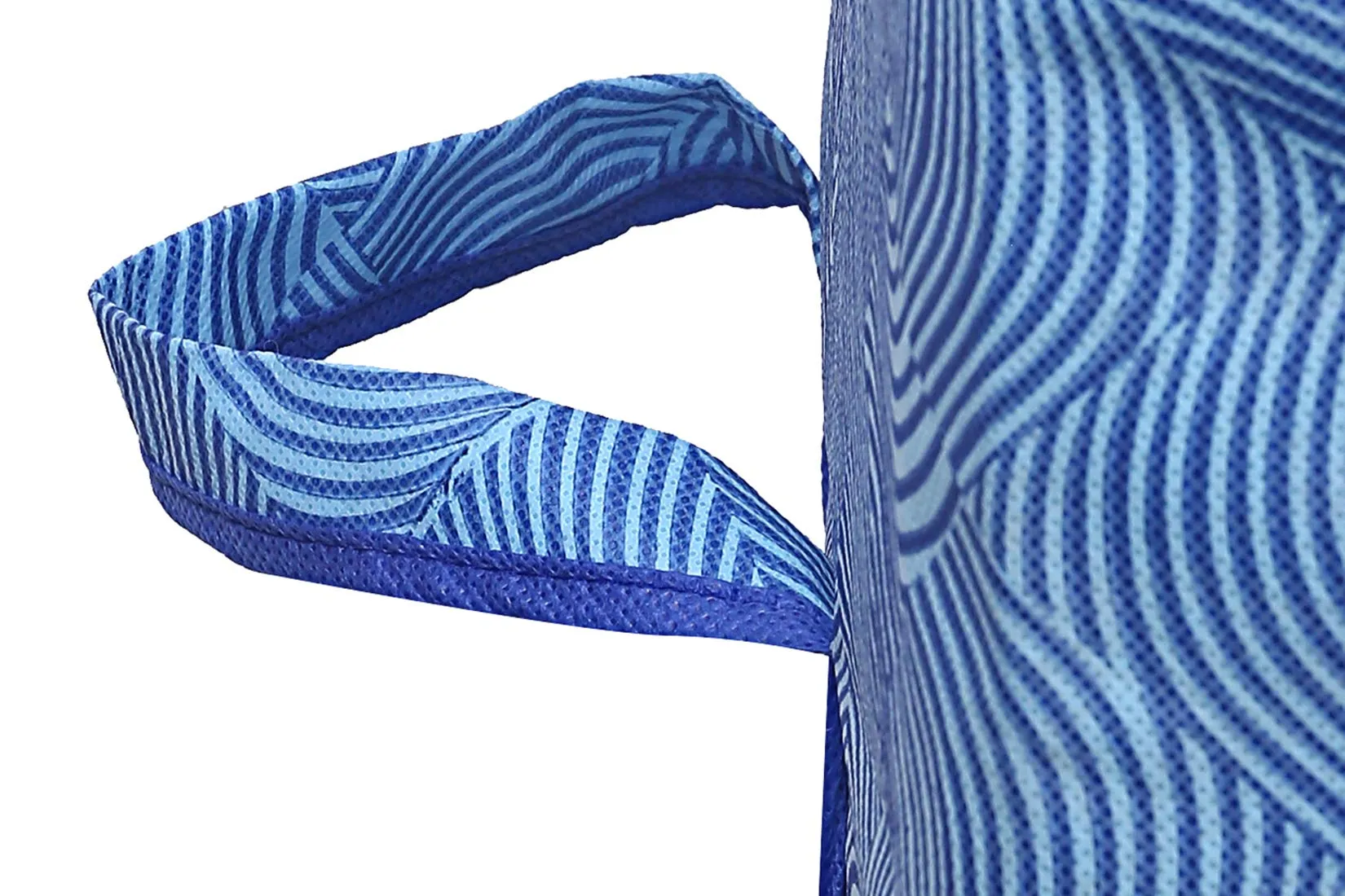 Kuber Industries Leheriya Design Underbed Blanket Cover Storage Bag Organiser Set of 5 - (Royal Blue, Extra Large Size - CTKTC15225),Standard