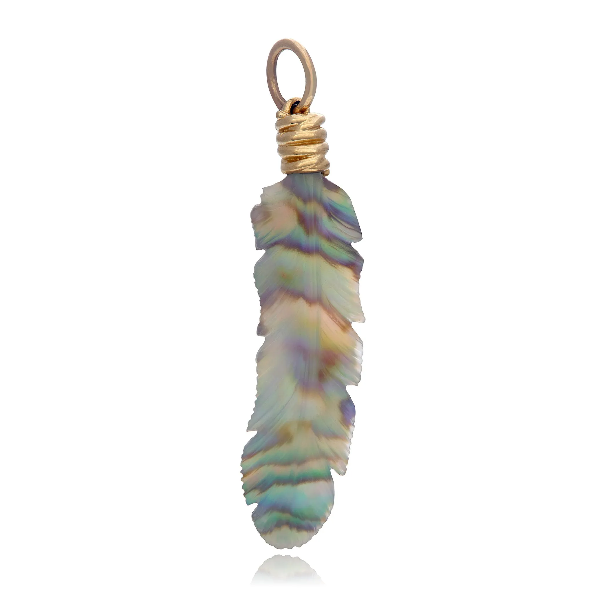 Luminescent Feather Charm