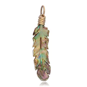 Luminescent Feather Charm