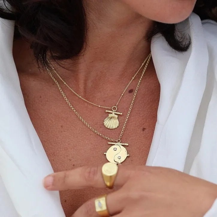 Mira Gold Shell Necklace