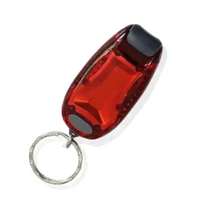 Multifunctional Portable Bicycle Taillight Helmet Light Running Warning Light Luminous Keychain (Red)