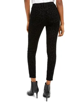 Rewash Junior's Velvet Leopard Jeans Black Size 3