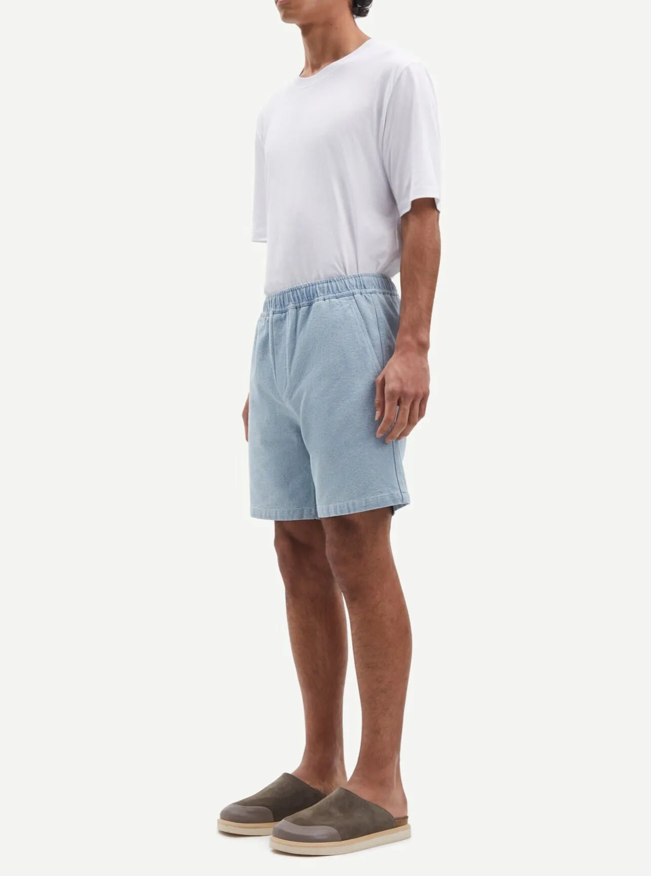 SAJABARI SHORTS | DESTRUCTED DENIM