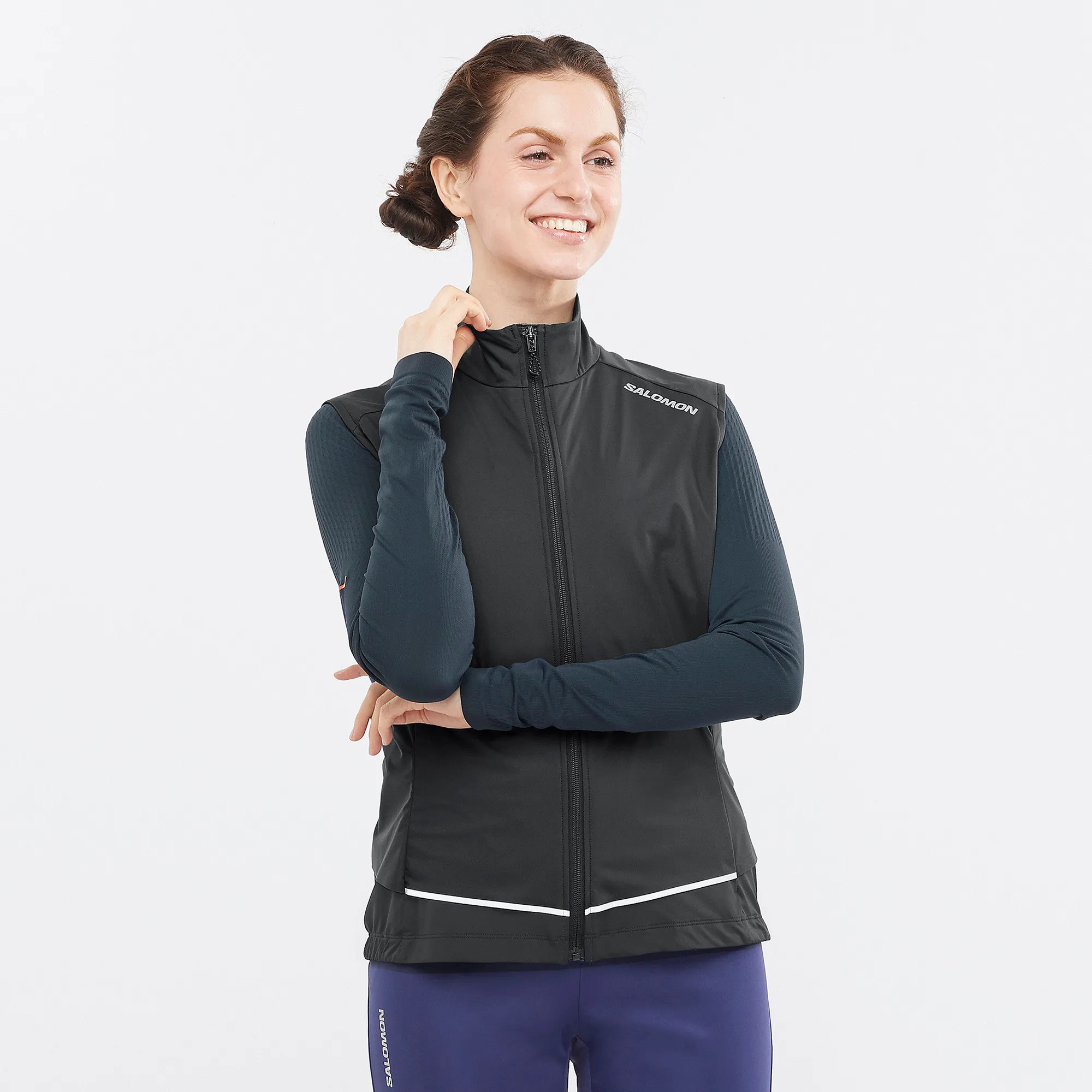 Salomon Women&#x27;s Light Shell Vest Deep Black | Buy Salomon Women&#x27;s Light Shell Vest Deep Black here | Outnorth