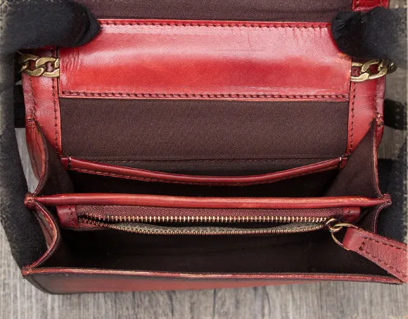 Small Women's Leather Crossbody Satchel Bag Purse Shoulder Handbags for Women