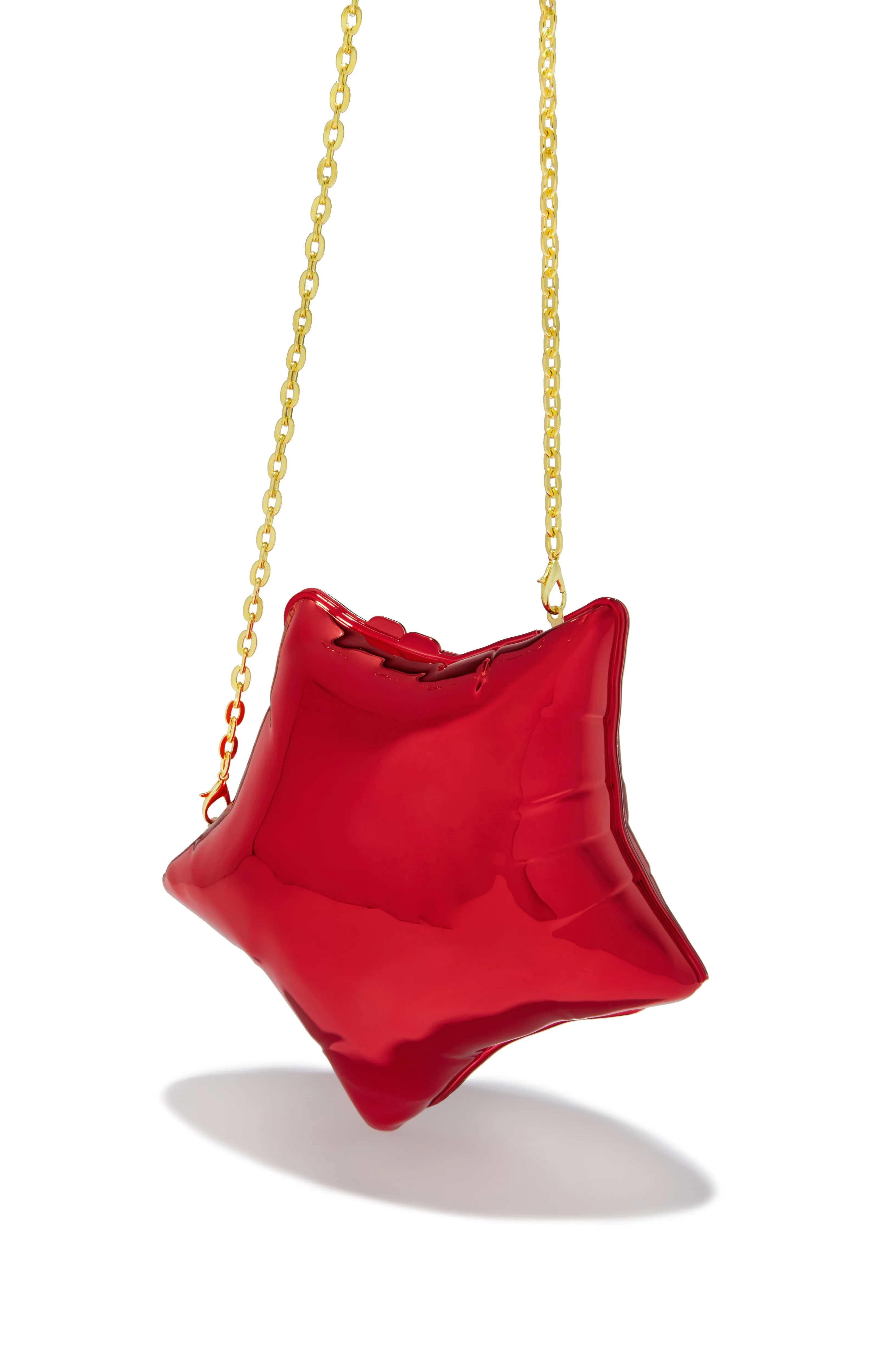 Star Girl Balloon Clutch Bag - Red