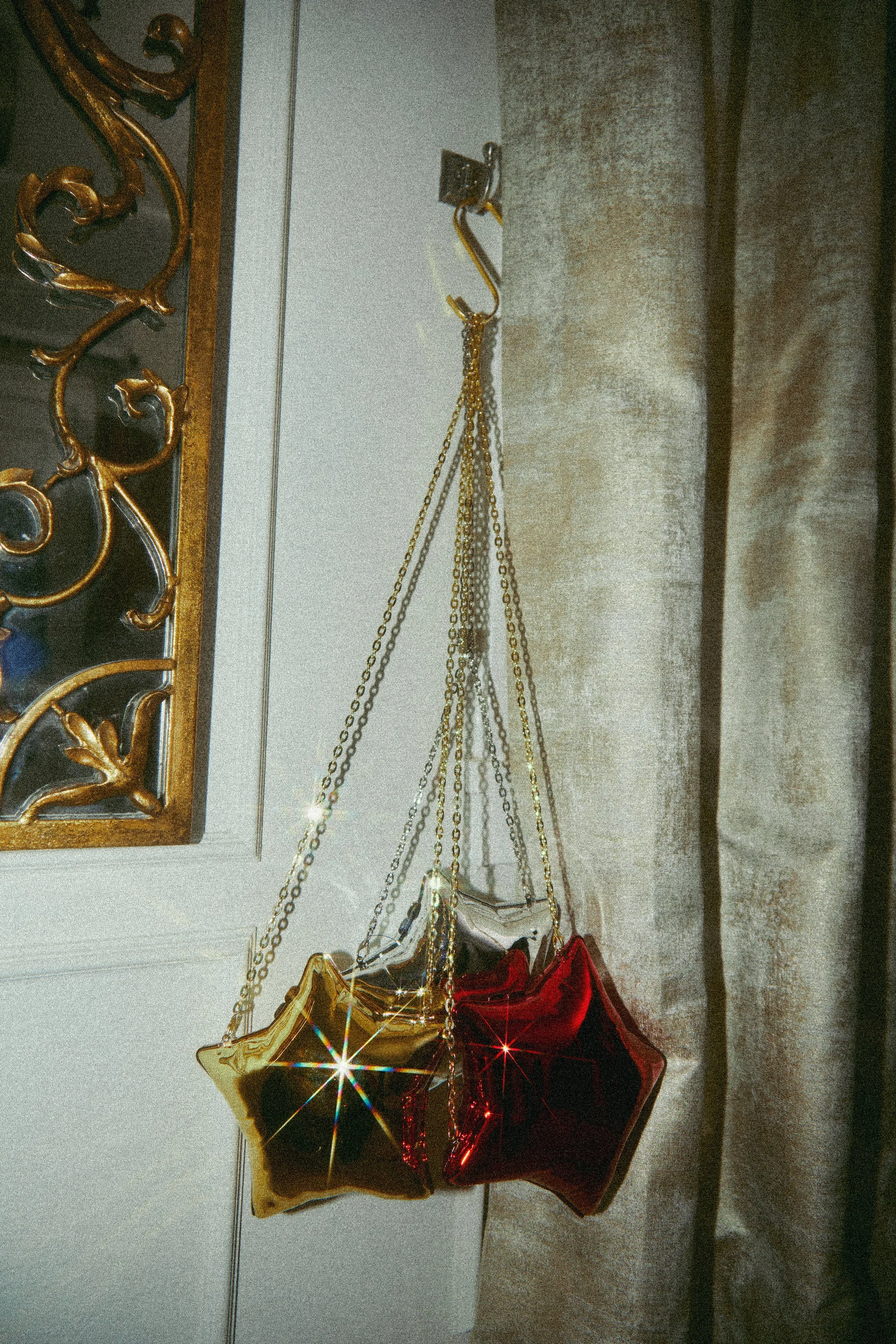 Star Girl Balloon Clutch Bag - Red