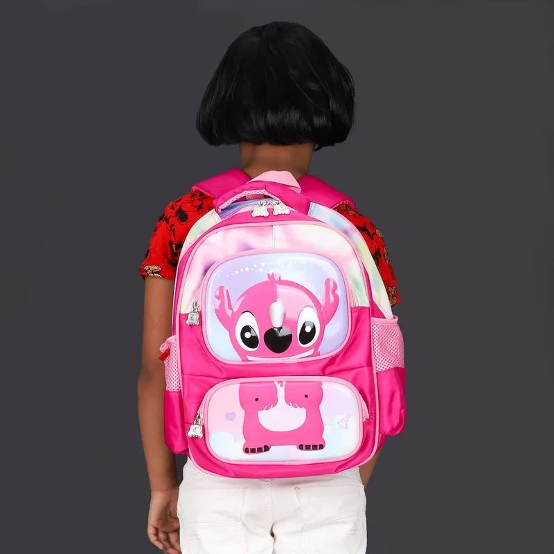 THE CLOWNFISH Little Champ Series Polyester 13.6 Litres Kids Backpack School Bag Daypack Sack Picnic Bag for Tiny Tots-Age Group 3-5 years (Midnight Blue)